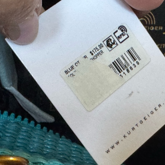 Kurt Geiger Multicolor Woven Tote and Crossbody NWT - Picture 10 of 13